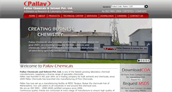 Desktop Screenshot of pallavchemicals.com